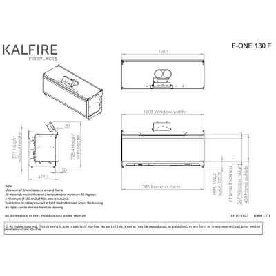 Каминная топка Kalfire Kalfire E-one 130F