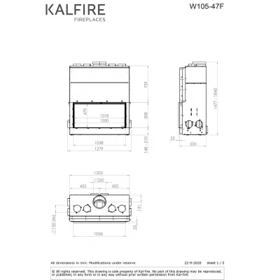 Каминная топка Kalfire W105/47F