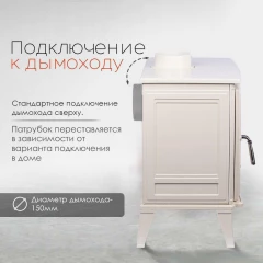 Чугунная печь Norway White
