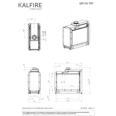 Каминная топка Kalfire GP110/79T