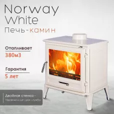 Чугунная печь Norway White
