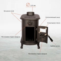 Чугунная печь Alaska
