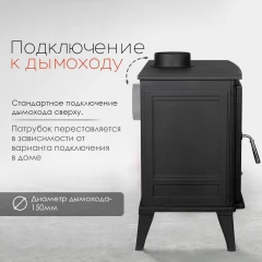 Чугунная печь Norway Black
