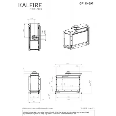 Каминная топка Kalfire GP110/59T