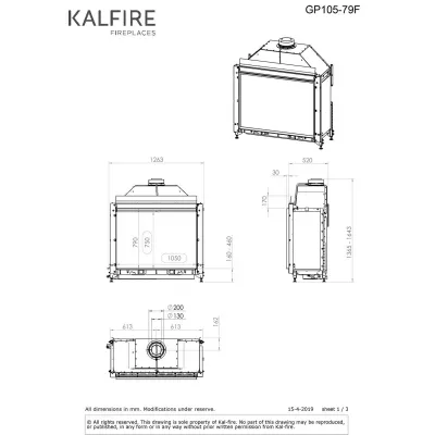 Каминная топка Kalfire GP105/79F