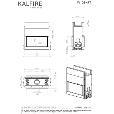 Каминная топка Kalfire W105/47T