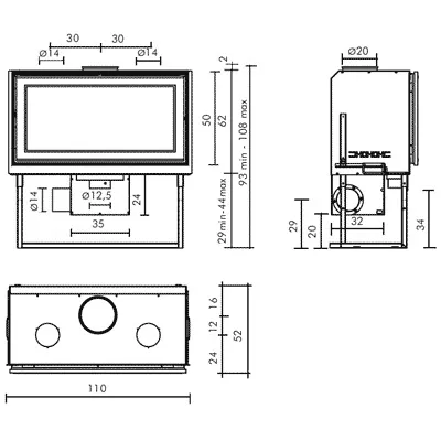 Топка SCREEN 100 N (EdilKamin)