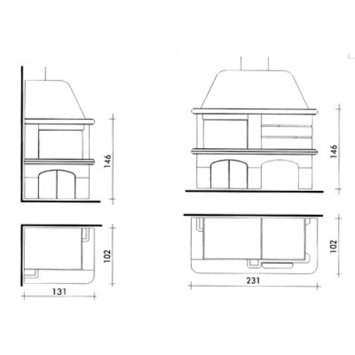 Облицовка MODULARE SX (EdilKamin)