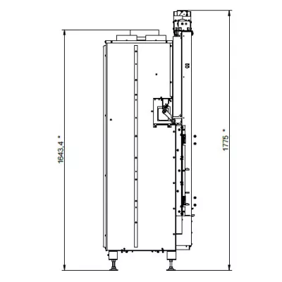 Каминная топка ECOMONOBLOCCO WT 16:9F V12EPLUS (Palazzetti)