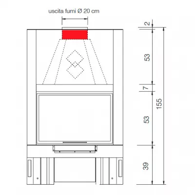 Каминная топка IC TEKNO 1N (EdilKamin)