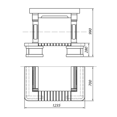 Облицовка CHARLESTON SR, с деревянной балкой (Supra-Russia)
