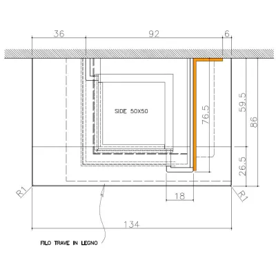 цена Облицовка QUARZO sx, под Side Plus 50x50 (EdilKamin)