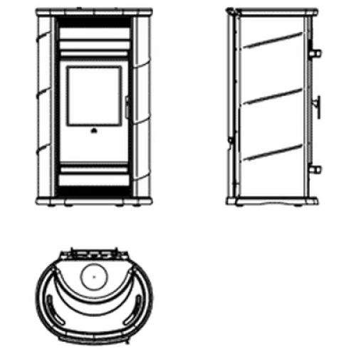 Печь VIP, blanco crema (EdilKamin)