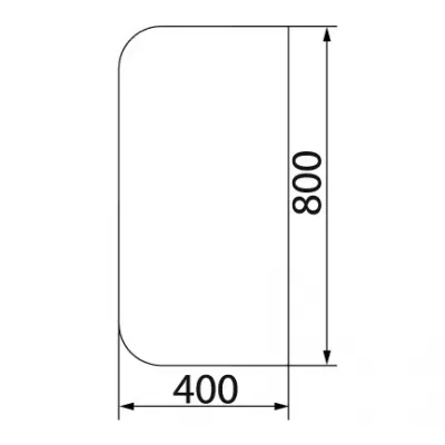 Предтопочный лист VPL072-R7010, 400х800, серый (Вулкан)