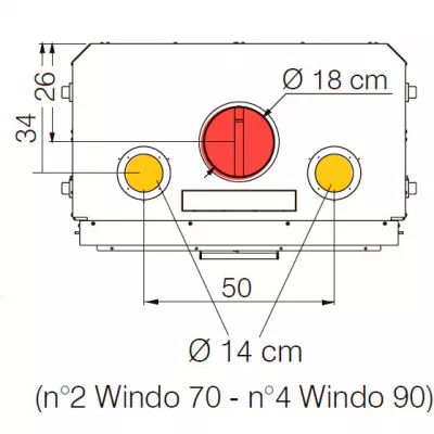 Каминная топка WINDO 70 NERO (EdilKamin)