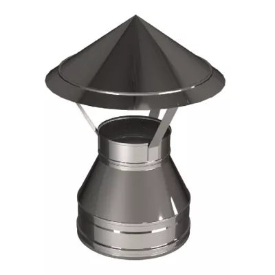 цена Зонт D120/220, AISI 321/оцинкованная сталь (Вулкан)