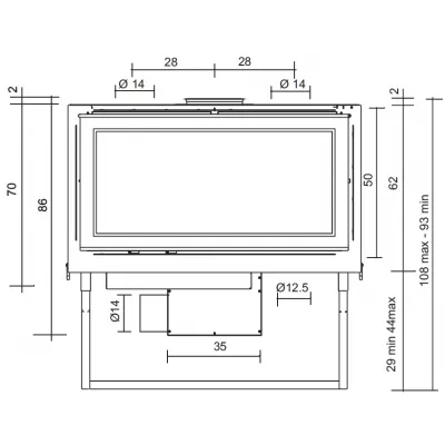 фото Каминная топка SCREEN 80 N (EdilKamin)