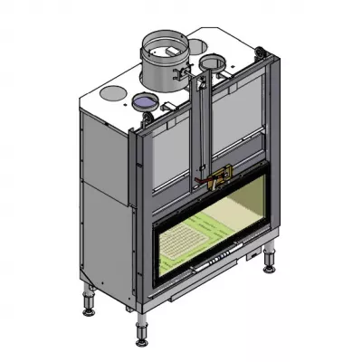 Облицовка DELHI parete + топка ECOMONOBLOCCO E 16:9 front version (Palazzetti)