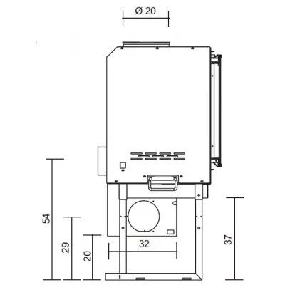 фото Каминная топка SCREEN 80 N (EdilKamin)