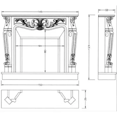 цена Портал DONATELLO, Blanco Statuario, с адапт. (Crumar)