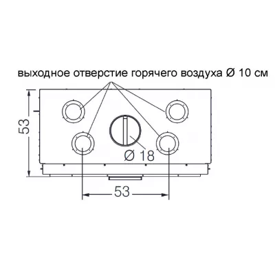 Каминная топка BLOKK 70 N BIANCO (EdilKamin)