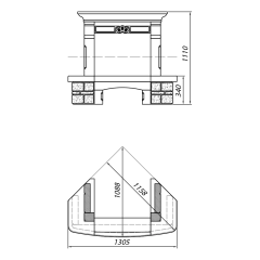 Облицовка TALENCE SR, угловая, с каменной балкой (Supra-Russia)