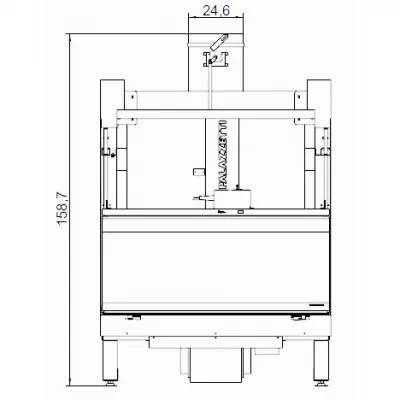 Каминная топка ECOMONOBLOCCO EM 16:9 3D (Palazzetti)