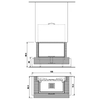 Облицовка CANNES WENGE, под SF 100 3D (Palazzetti)