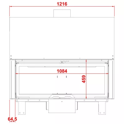 Каминная топка KW 120 SIMPLE FACE (Axis)