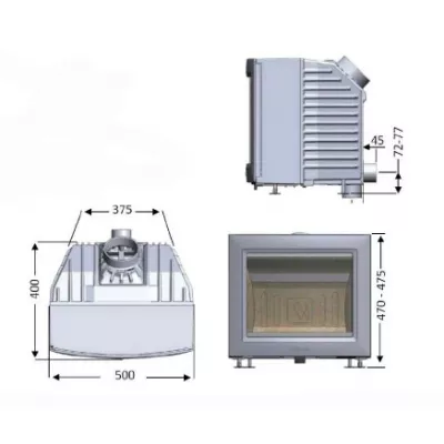 Каминная топка SK1001 (Keddy)