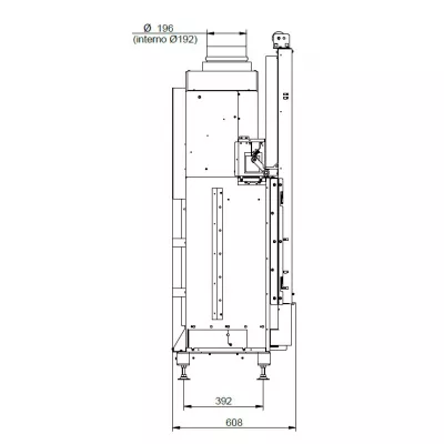 цена Каминная топка ECOMONOBLOCCO WT 86F N12 (Palazzetti)