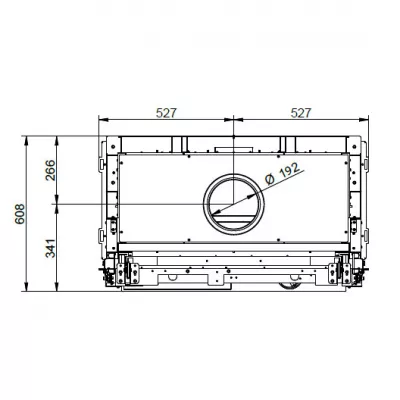 Каминная топка ECOMONOBLOCCO WT 86F N12 (Palazzetti)