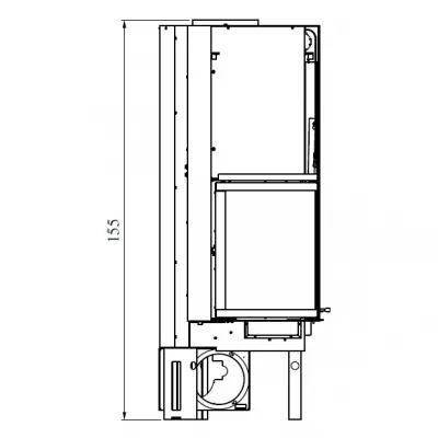 Каминная топка IC TEKNO 2 DX N (EdilKamin)