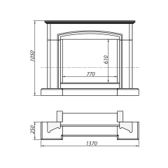 Облицовка ROCHEFORT, портал, белый (Supra-Russia)