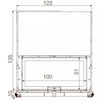 Каминная топка WINDO 100 N BIANCO (EdilKamin)