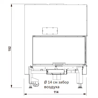 Каминная топка WINDO2 95 R (EdilKamin)