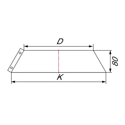 Юбка D120/220, оцинкованная сталь (Вулкан)