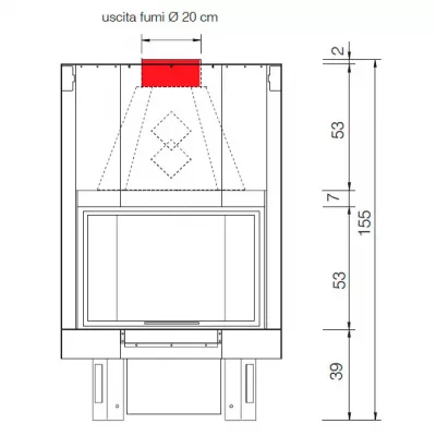 Каминная топка IC TEKNO 3N (EdilKamin)