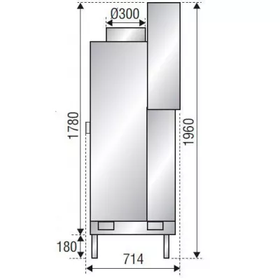 Каминная топка F 1400 SIMPLE FACE (Axis)