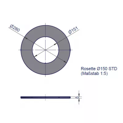 Розетка D150, титан (Hark)