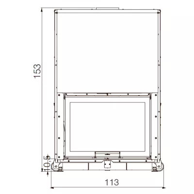 Каминная топка WINDO 90 N BIANCO (EdilKamin)