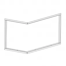 Рамка к топке WINDO2 95, правая, 50 мм (EdilKamin)