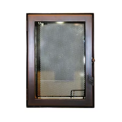 цена Дверца каминная 9062, со стеклом, медь (Aito)