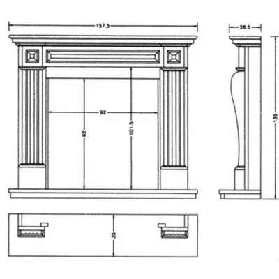 Портал ARP, Blanco Statuario (Crumar)