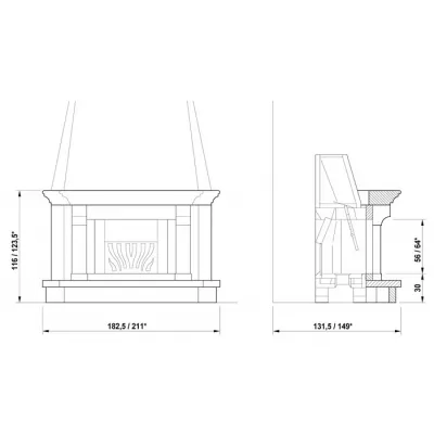 Облицовка BOLZANO CORNER (Palazzetti)