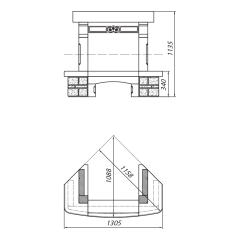 Облицовка TALENCE SR, угловая, с деревянной балкой (Supra-Russia)