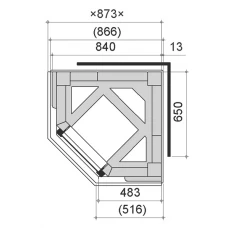 Камин VANESSA SOLO 2, c духовкой + bottom layer  (NunnaUuni)