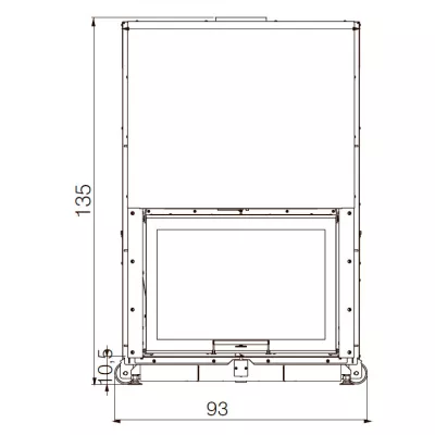 Каминная топка WINDO 70 N BIANCO (EdilKamin)