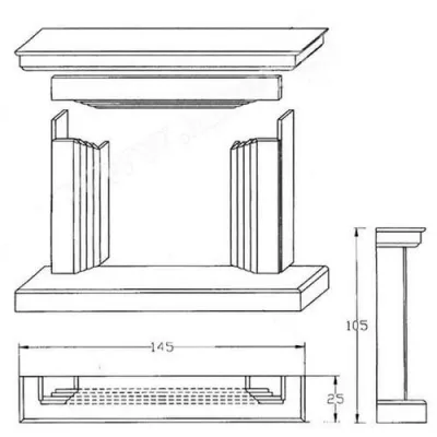 Портал GASSET, Blanco Statuario (Crumar)