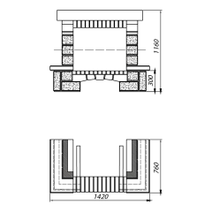 Облицовка BELLERIVE SR, с деревянной балкой (Supra-Russia)